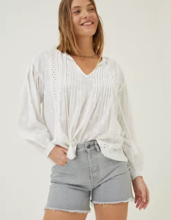 FatFace Freya Lace Blouse|Women Shirts & Blouses