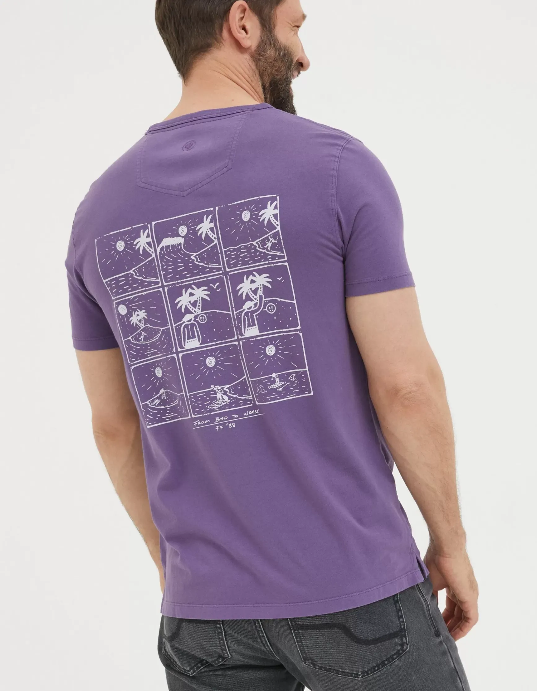 FatFace From Bad To Worse T-Shirt|Men T-Shirts