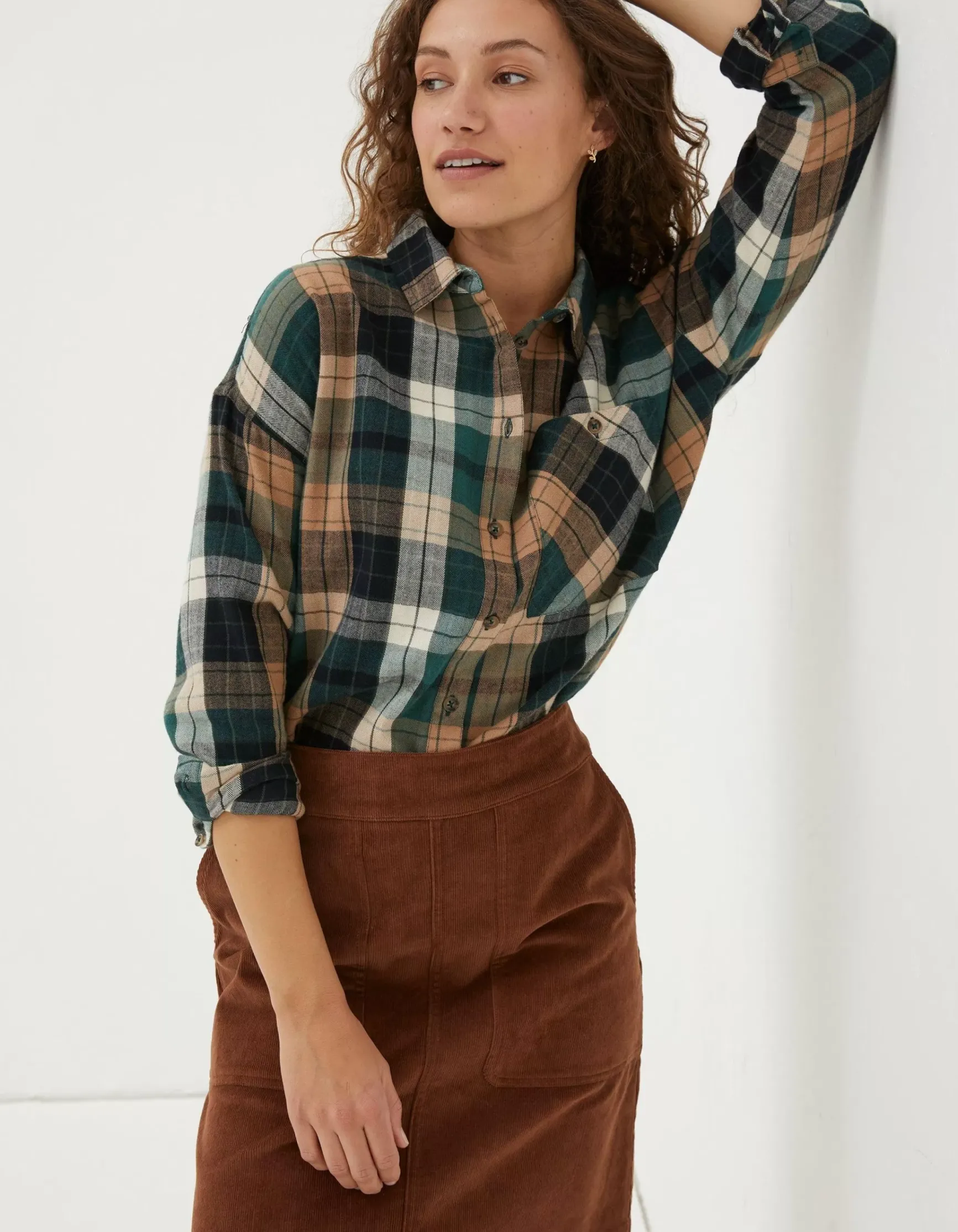 FatFace Frome Relaxed Check Shirt|Women Shirts & Blouses