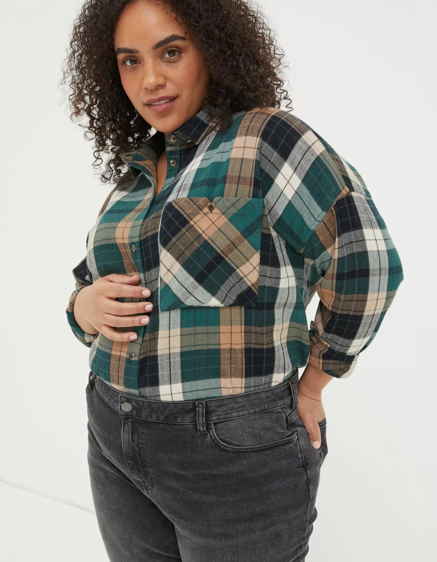 FatFace Frome Relaxed Check Shirt|Women Shirts & Blouses