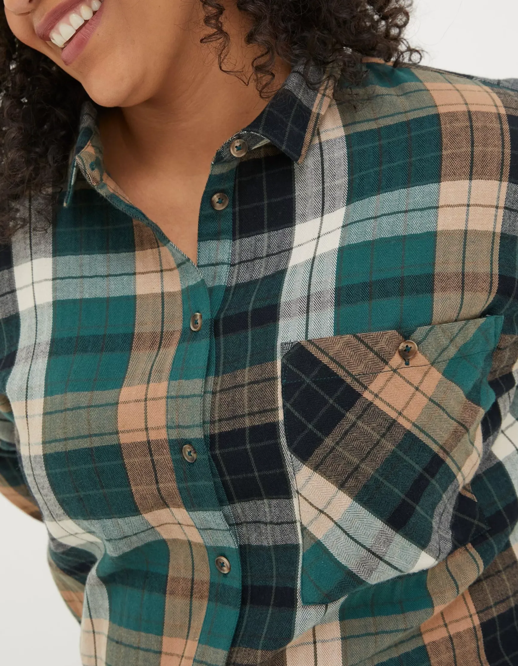 FatFace Frome Relaxed Check Shirt|Women Shirts & Blouses
