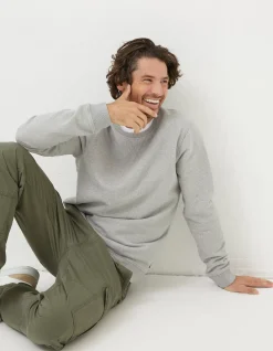 FatFace Frome Textured Crew Neck Sweatshirt|Men View All