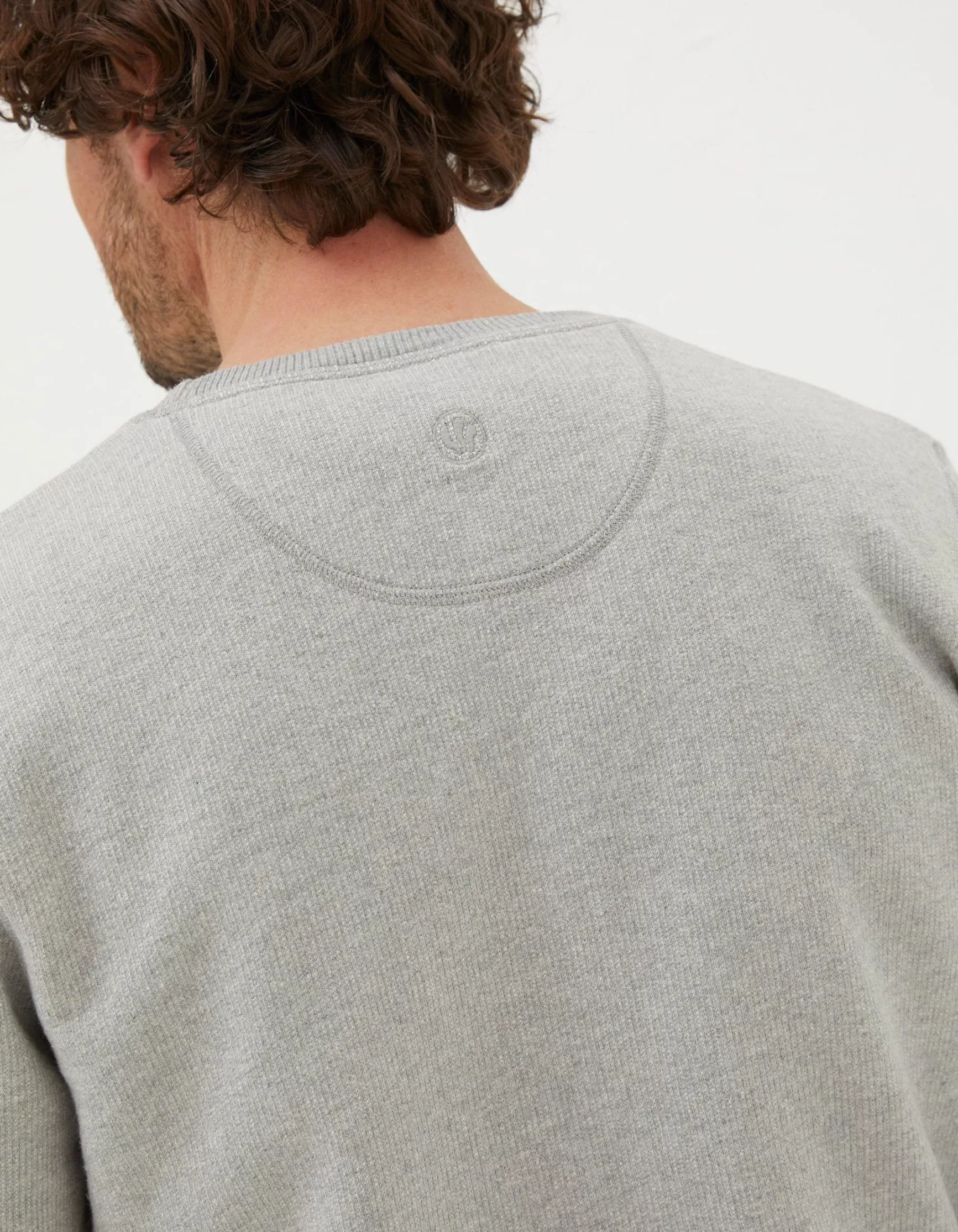 FatFace Frome Textured Crew Neck Sweatshirt|Men View All