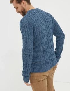 FatFace Funtley Cable Crew Jumper|Men View All