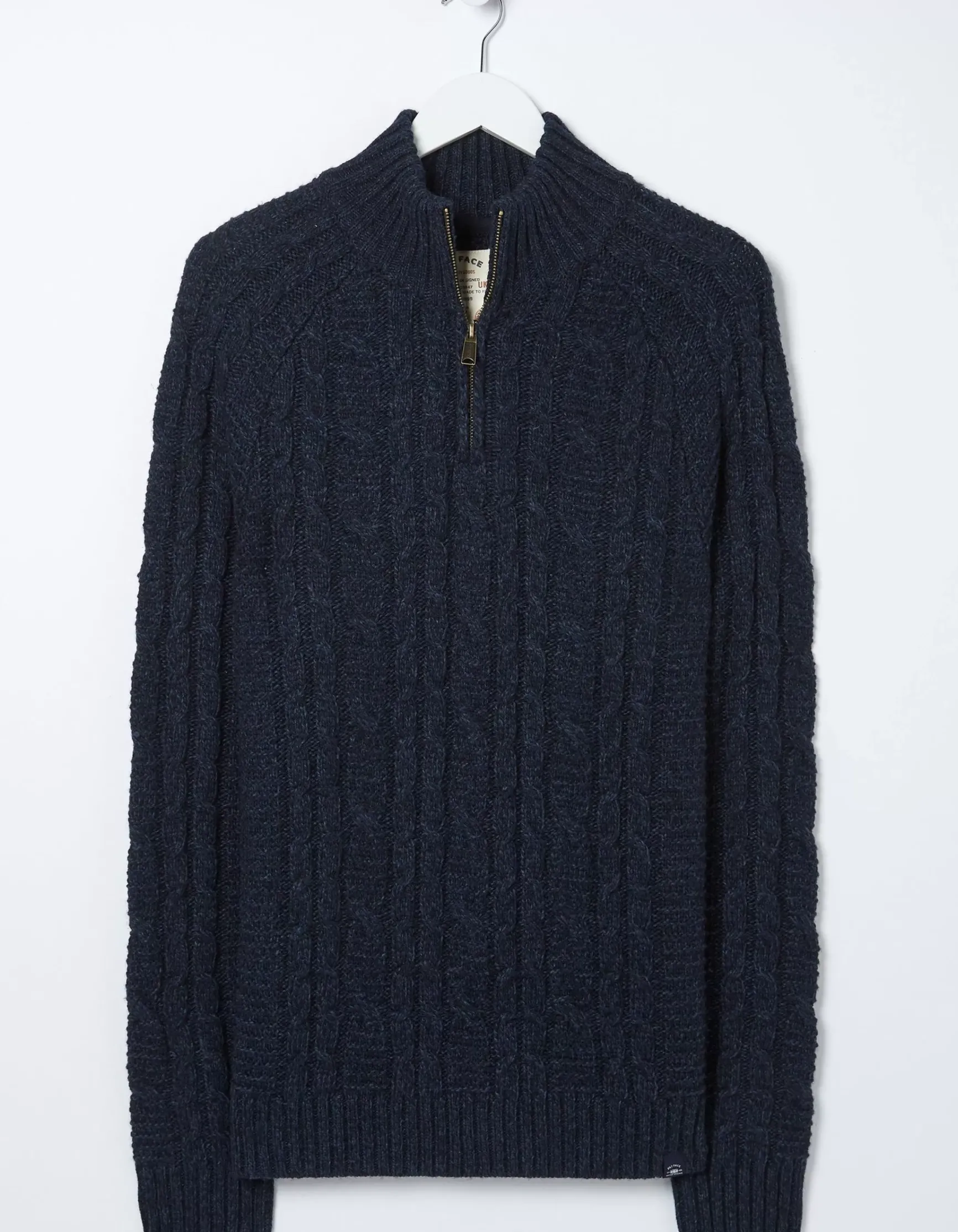 FatFace Funtley Cable Half Neck Jumper|Men View All