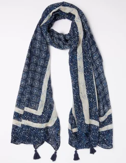 FatFace Geo Border Scarf|Women View All
