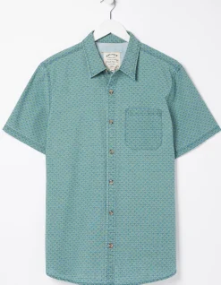 FatFace Geo Indigo Print Shirt|Men Shirts