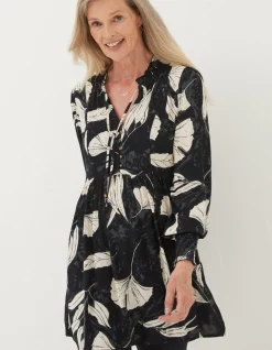 FatFace Gerry Twilight Leaves Tunic|Women Shirts & Blouses