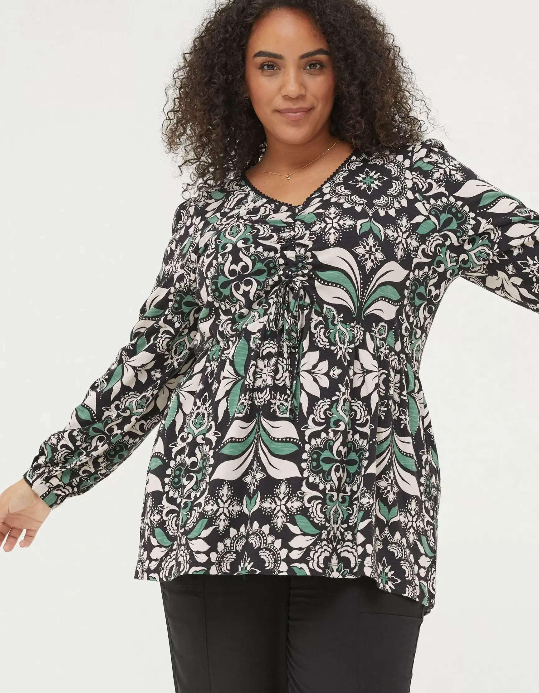 FatFace Gina Mosaic Leaf Tunic|Women View All