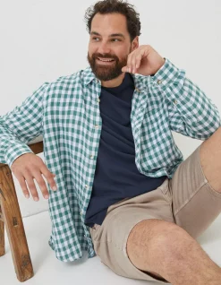FatFace Gingham Linen Shirt|Men Shirts