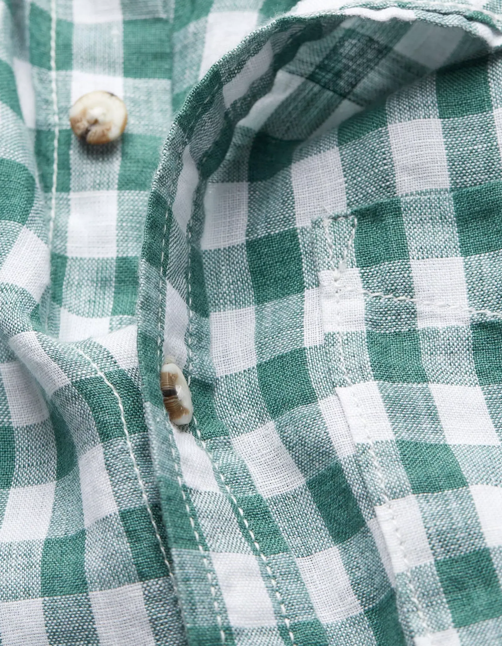 FatFace Gingham Linen Shirt|Men Shirts