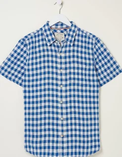 FatFace Gingham Linen Shirt|Men Shirts