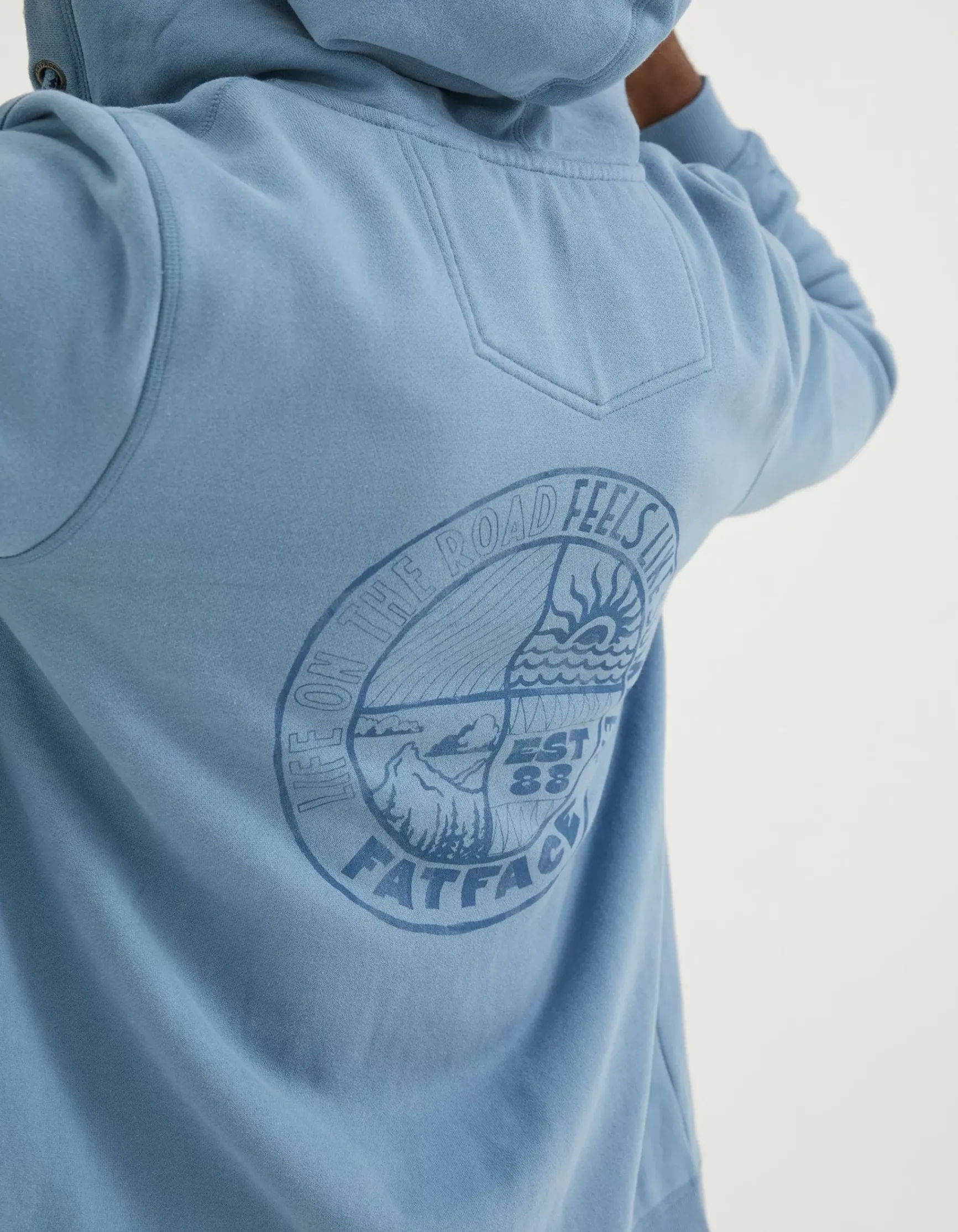 FatFace Graphic Zip Through Hoodie|Men Sweatshirts & Hoodies