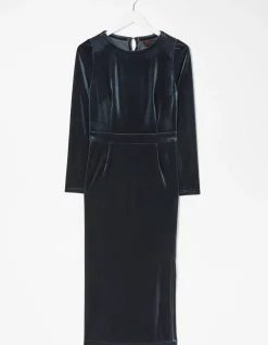 FatFace Haldon Velvet Midi Dress|Women Dresses