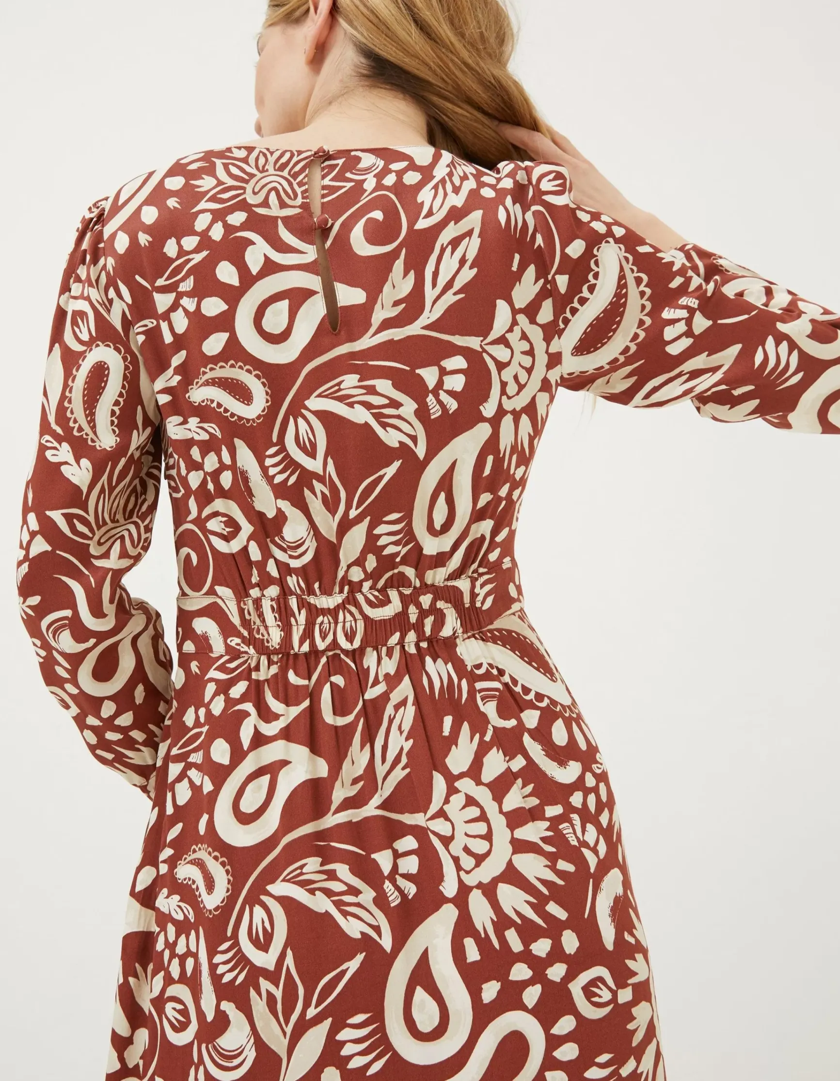 FatFace Haldon Watercolour Midi Dress|Women Dresses