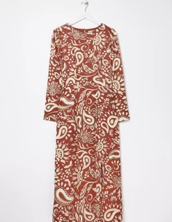 FatFace Haldon Watercolour Midi Dress|Women Dresses