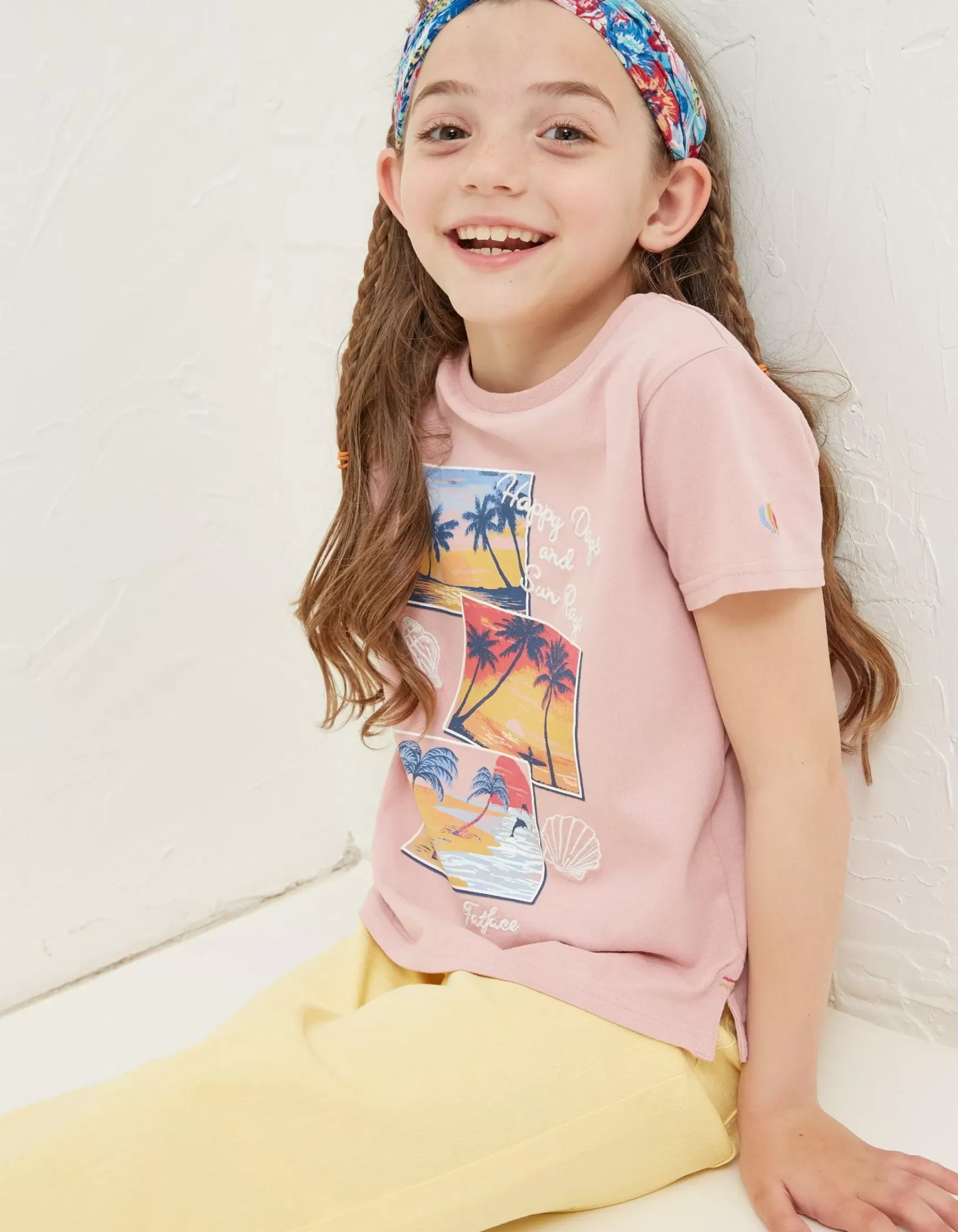 FatFace Happy Days Graphic T-Shirt|Girls View All
