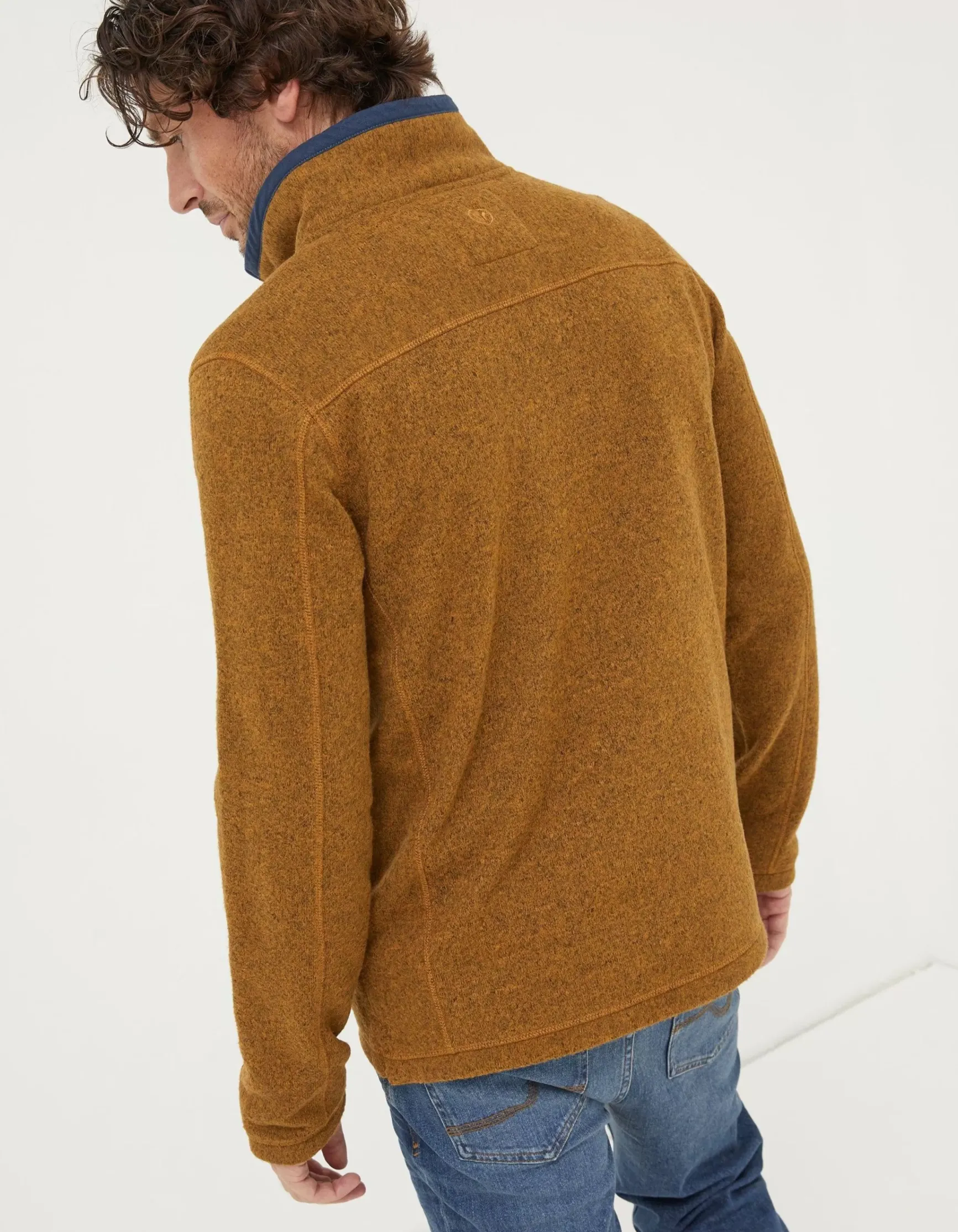 FatFace Haxby Fleece Half Neck Sweatshirt|Men View All