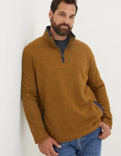 FatFace Haxby Fleece Half Neck Sweatshirt|Men View All