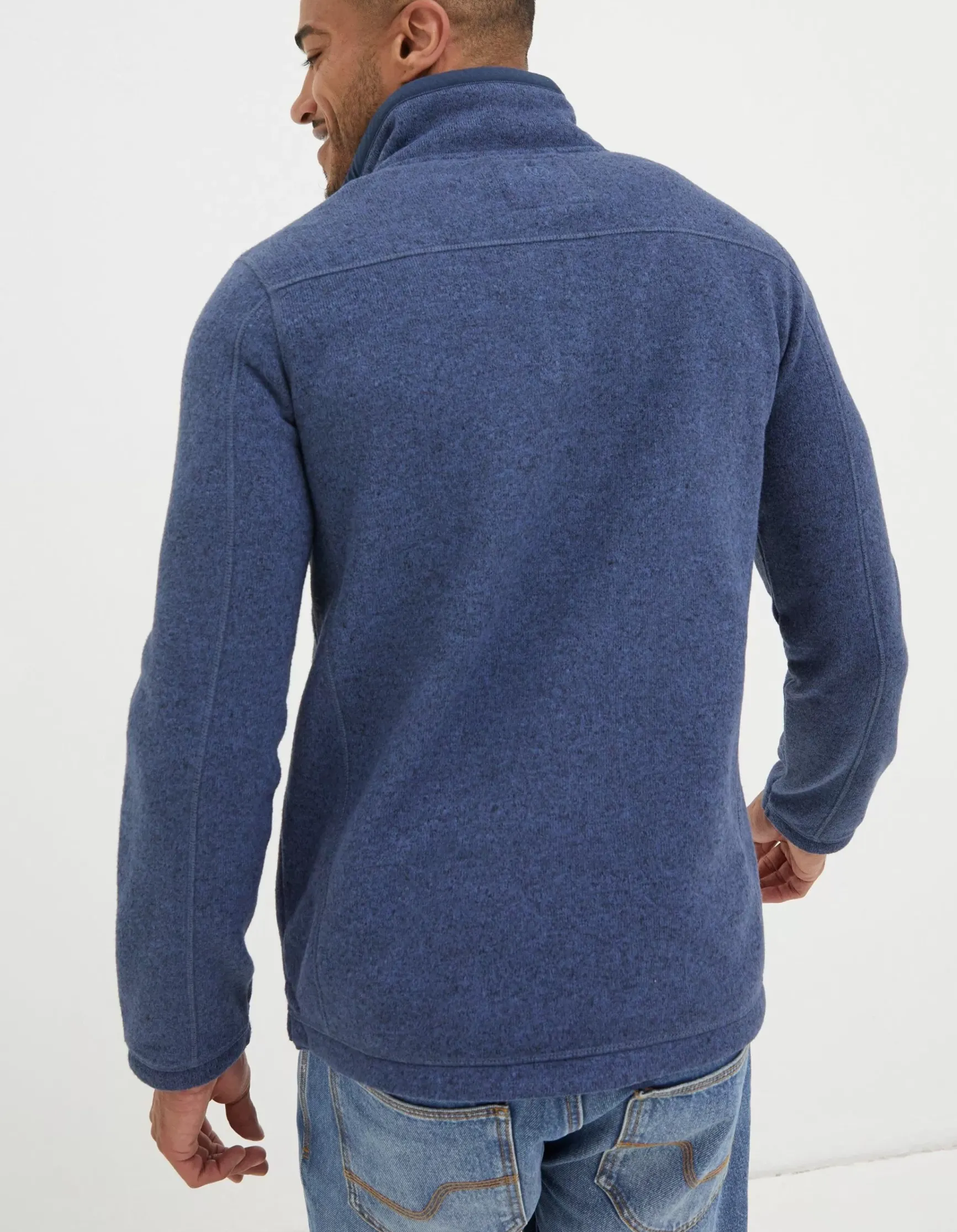FatFace Haxby Fleece Half Neck Sweatshirt|Men Sweatshirts & Hoodies