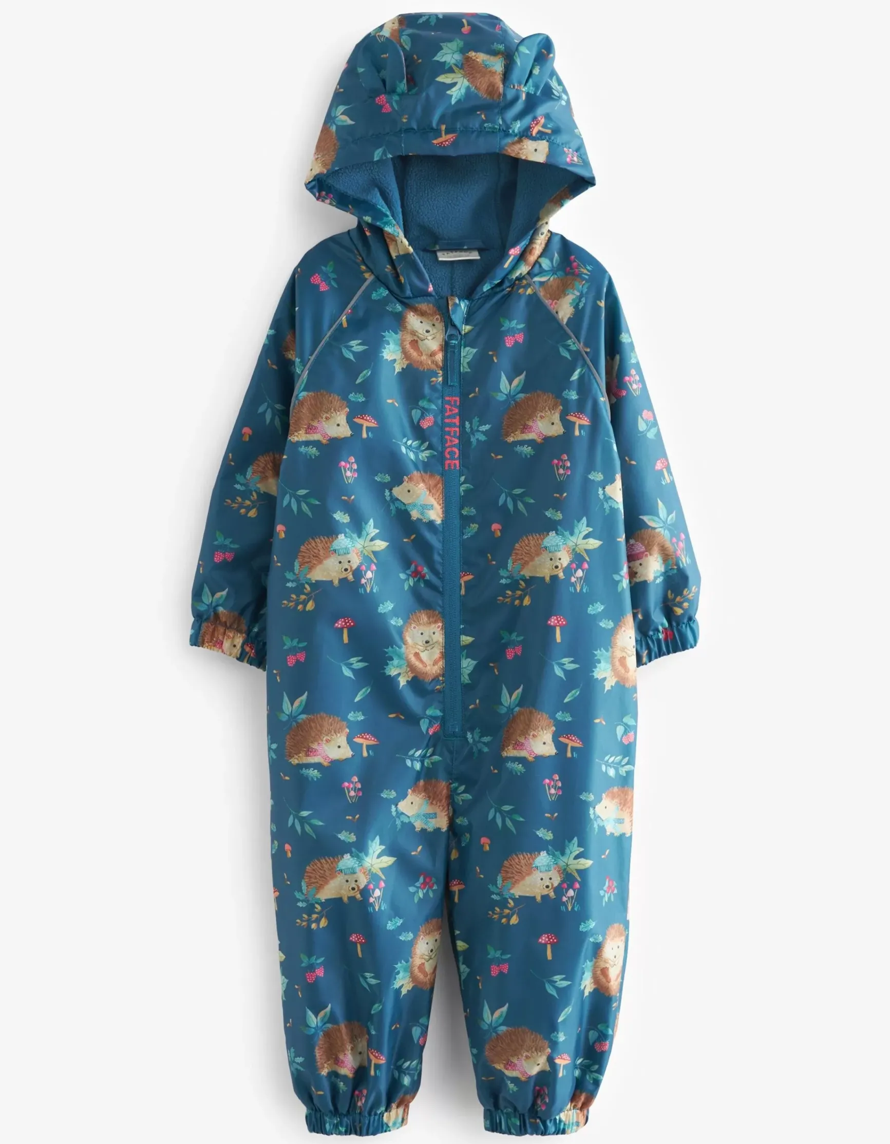FatFace Hedgehog Print Puddlesuit|Girls View All