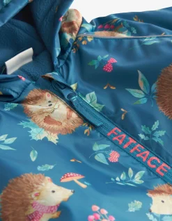 FatFace Hedgehog Print Puddlesuit|Girls View All