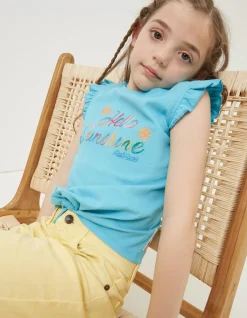 FatFace Hello Sunshine Graphic T Shirt|Girls View All
