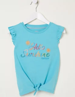 FatFace Hello Sunshine Graphic T Shirt|Girls View All
