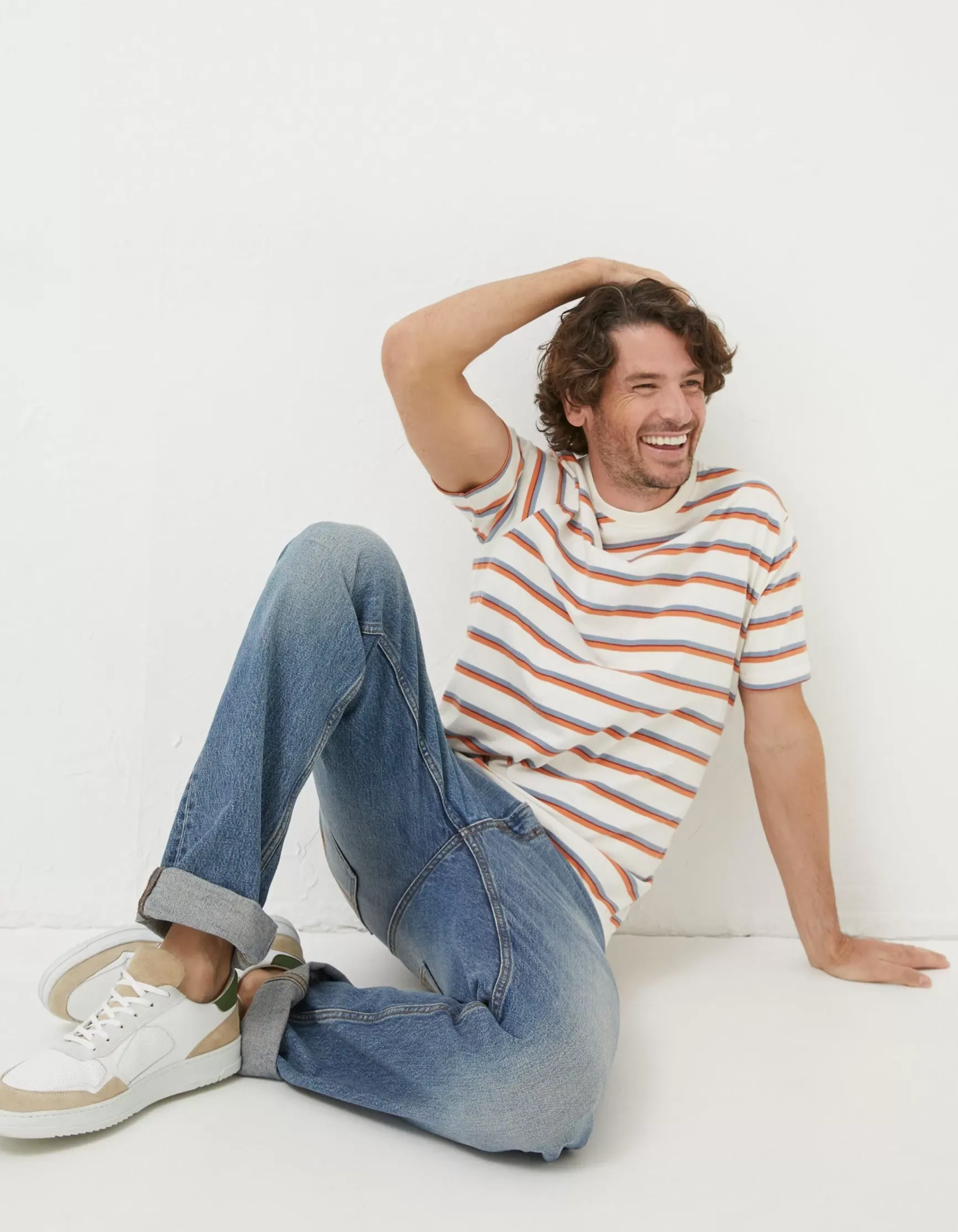 FatFace Henford Stripe T-Shirt|Men T-Shirts