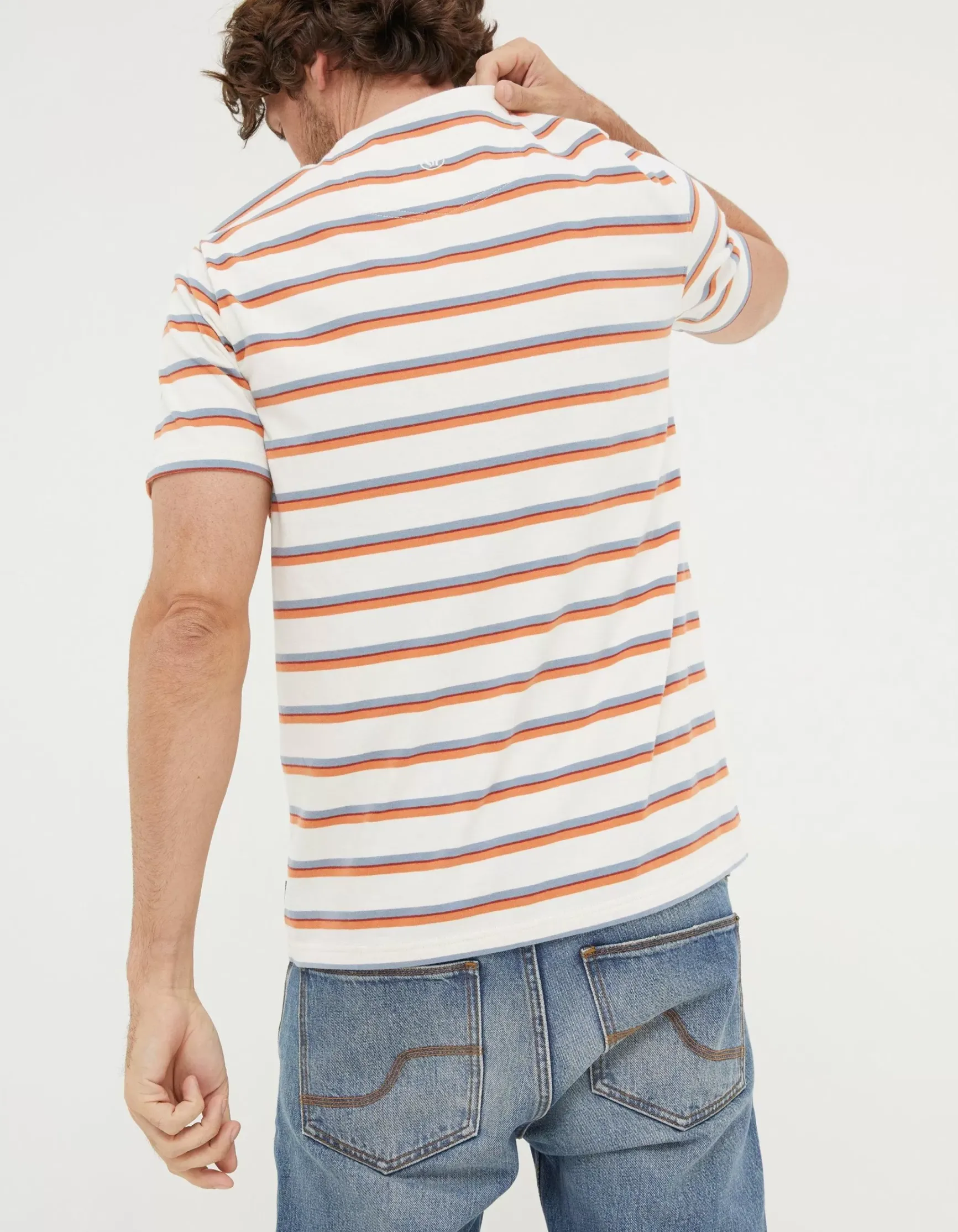FatFace Henford Stripe T-Shirt|Men T-Shirts