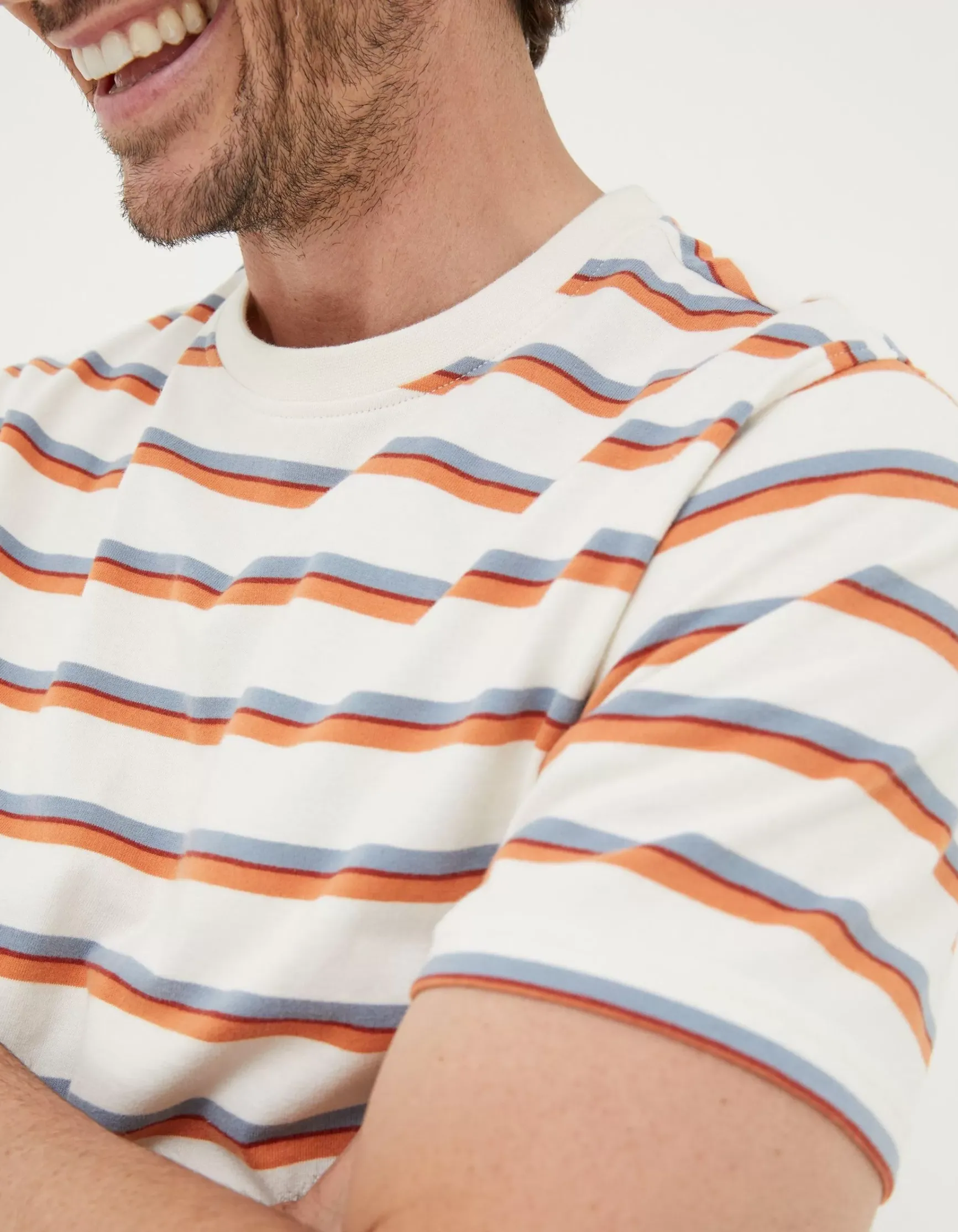 FatFace Henford Stripe T-Shirt|Men T-Shirts