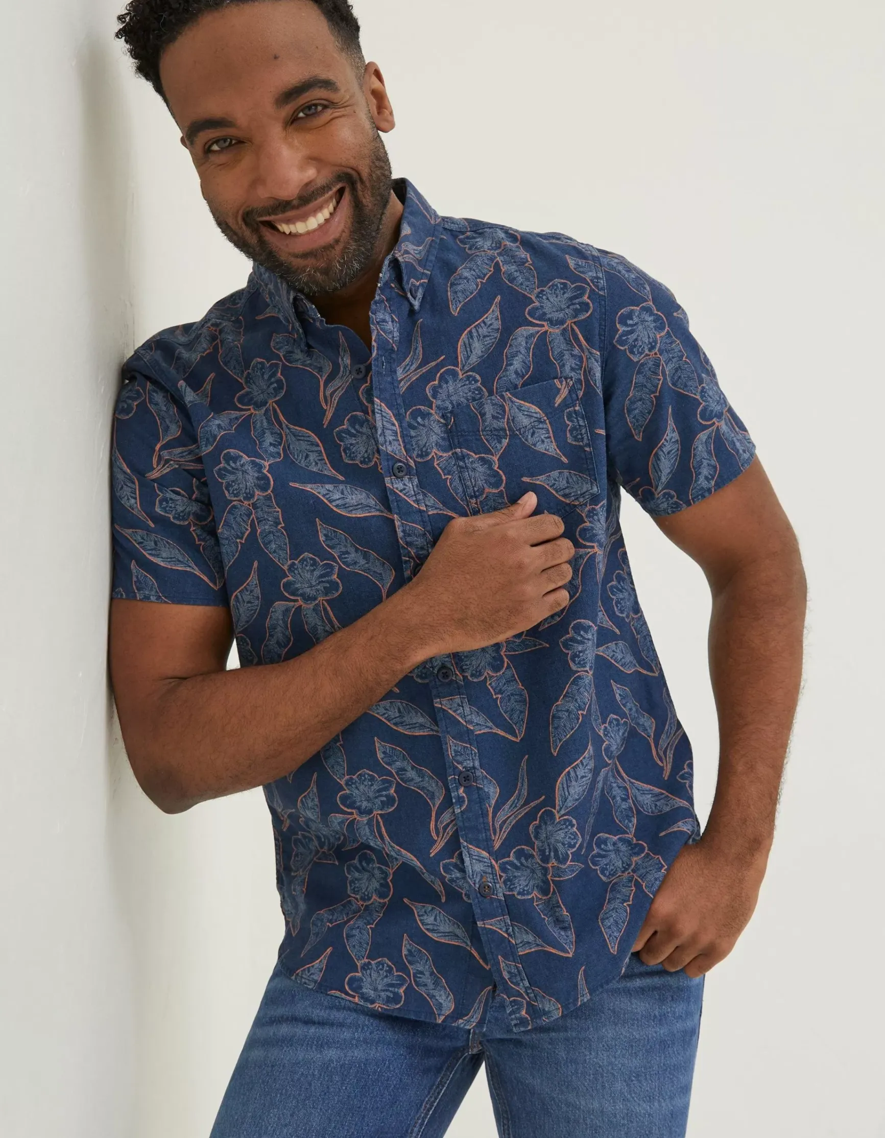 FatFace Hibiscus Print Shirt|Men Shirts