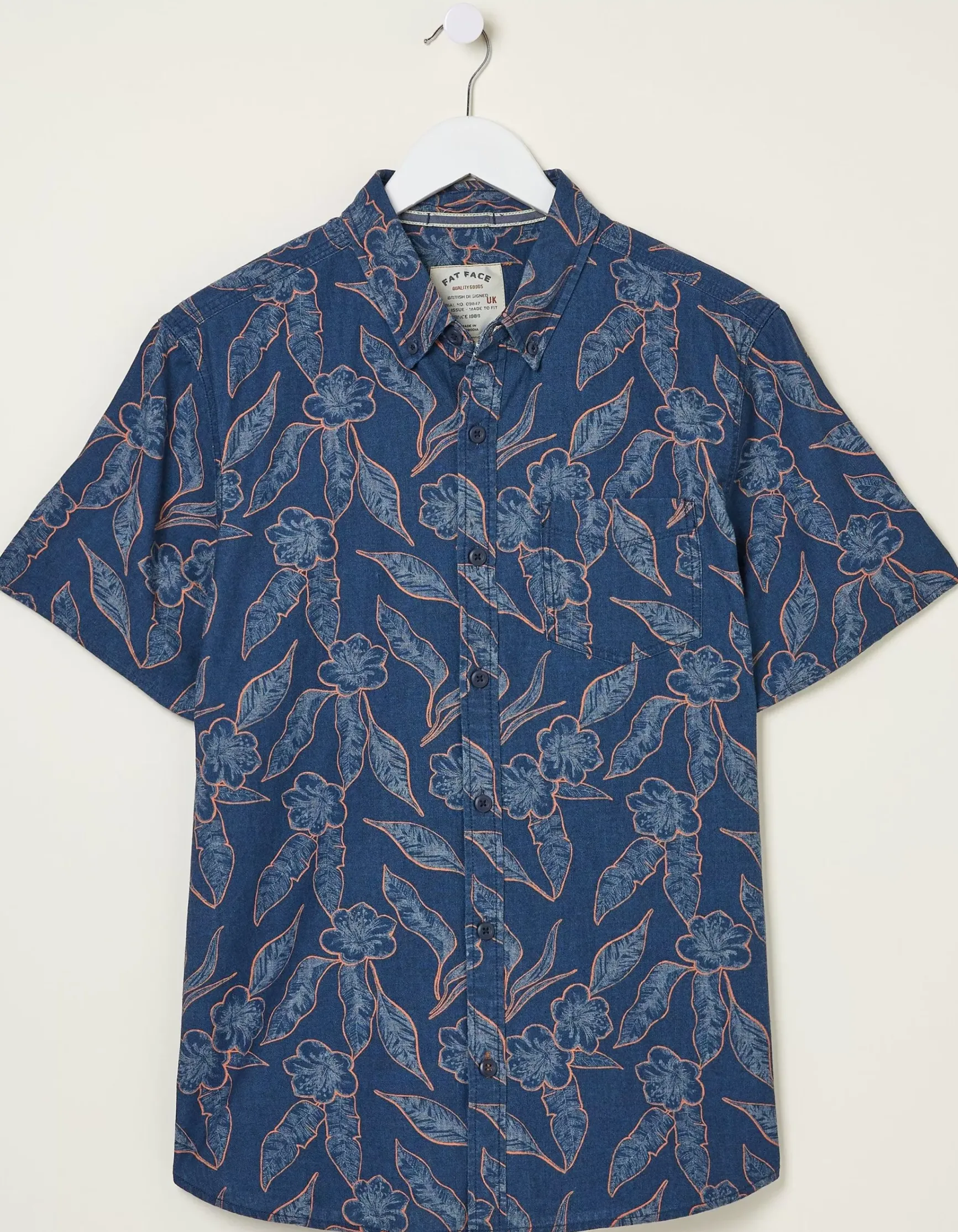 FatFace Hibiscus Print Shirt|Men Shirts