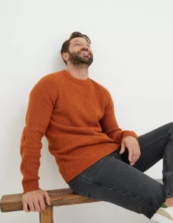 FatFace Hinton Crew Neck Jumper|Men Knitwear