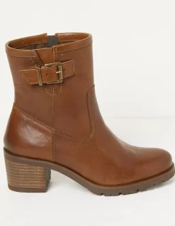 FatFace Hollie Mid Heel Leather Boots|Women View All