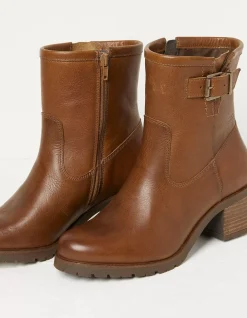 FatFace Hollie Mid Heel Leather Boots|Women View All