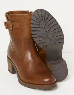 FatFace Hollie Mid Heel Leather Boots|Women View All