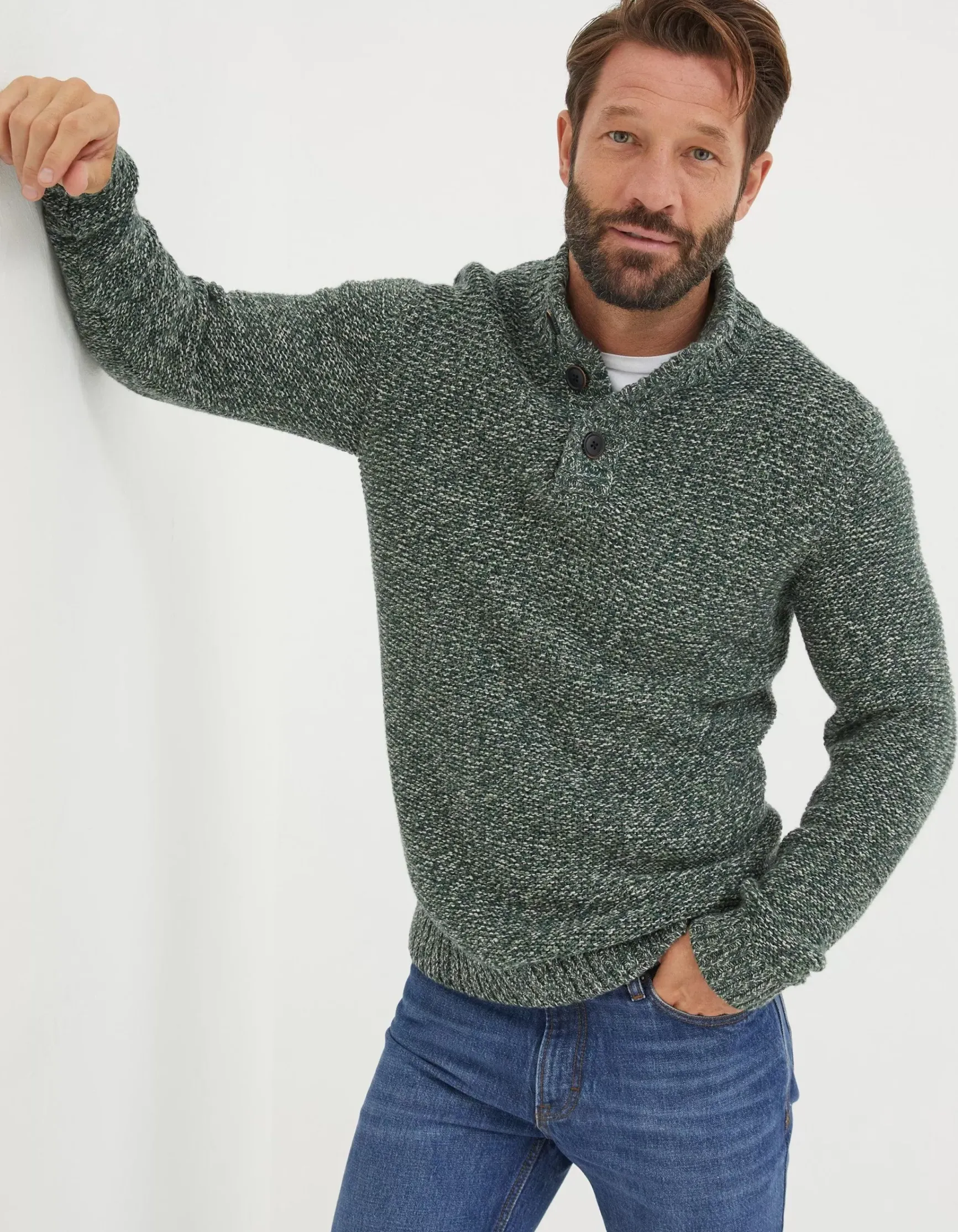 FatFace Hove Half Neck Jumper|Men View All