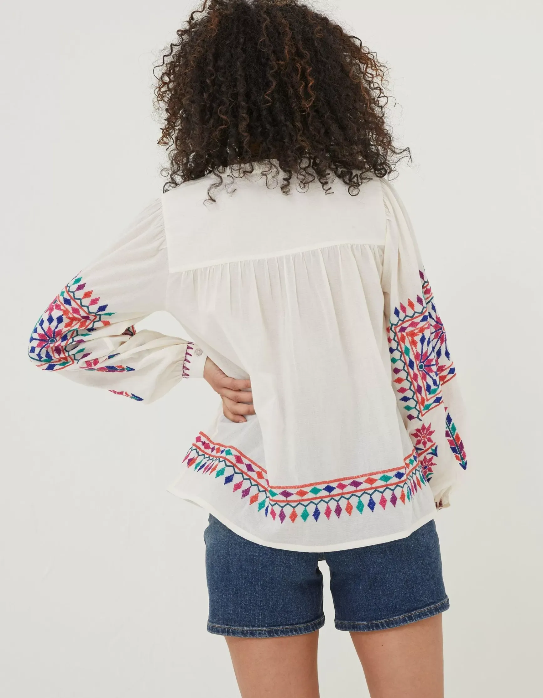 FatFace Ida Embroidered Blouse|Women Shirts & Blouses