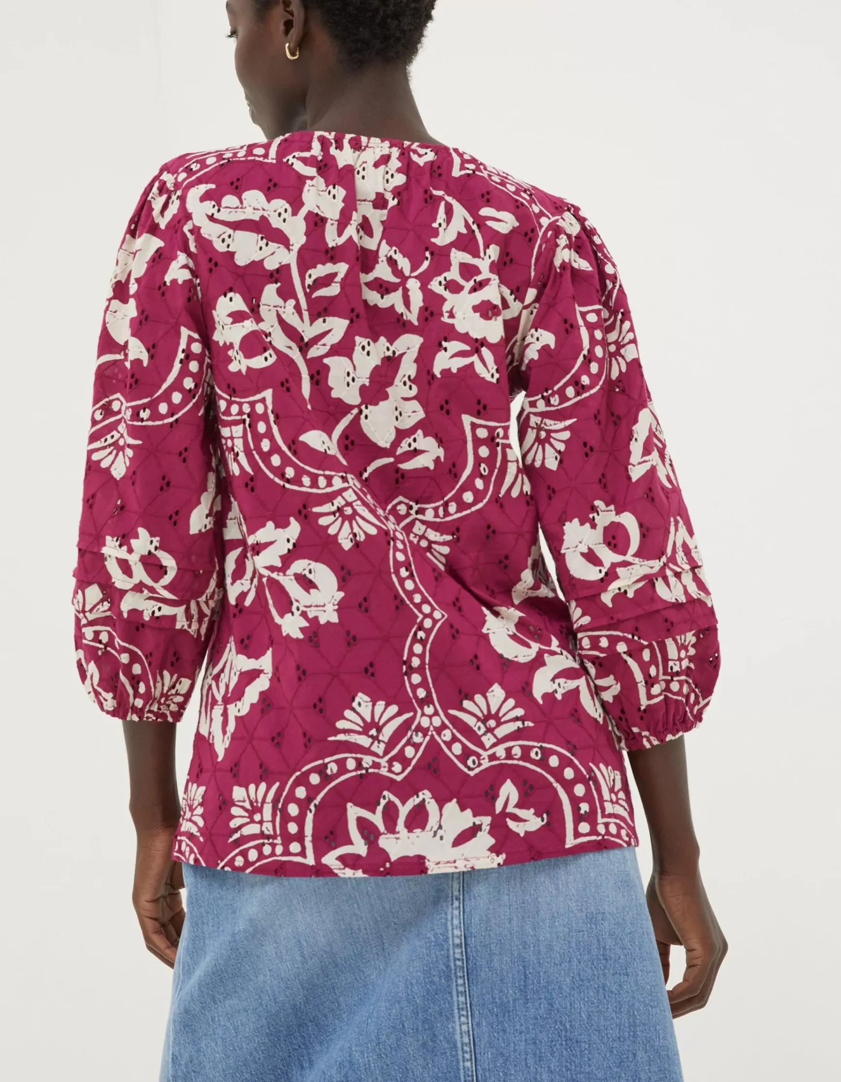 FatFace Imogen Broderie Floral Blouse|Women View All