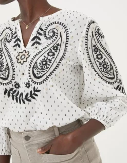FatFace Imogen Embroidered Blouse|Women View All
