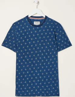 FatFace Indigo Geo Print T Shirt|Men T-Shirts