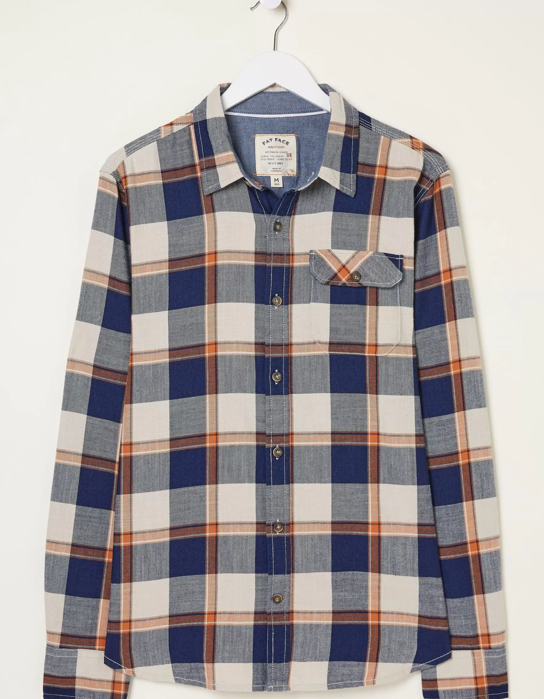 FatFace Indigo Grid Check Shirt|Men Shirts