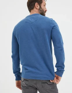 FatFace Indigo Henley T-Shirt|Men View All