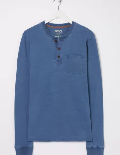 FatFace Indigo Henley T-Shirt|Men View All