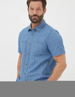 FatFace Indigo Print Shirt|Men View All