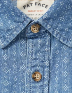 FatFace Indigo Print Shirt|Men View All