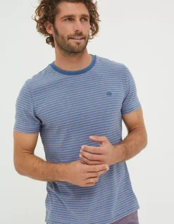 FatFace Indigo Stripe T-Shirt|Men View All
