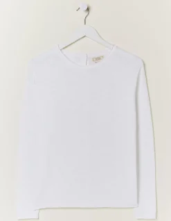 FatFace Isobella Linen Blend Button Back Jumper|Women Knitwear