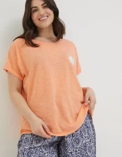 FatFace Ivy Breathe Deeply Graphic T-Shirt|Women Tops & T-Shirts